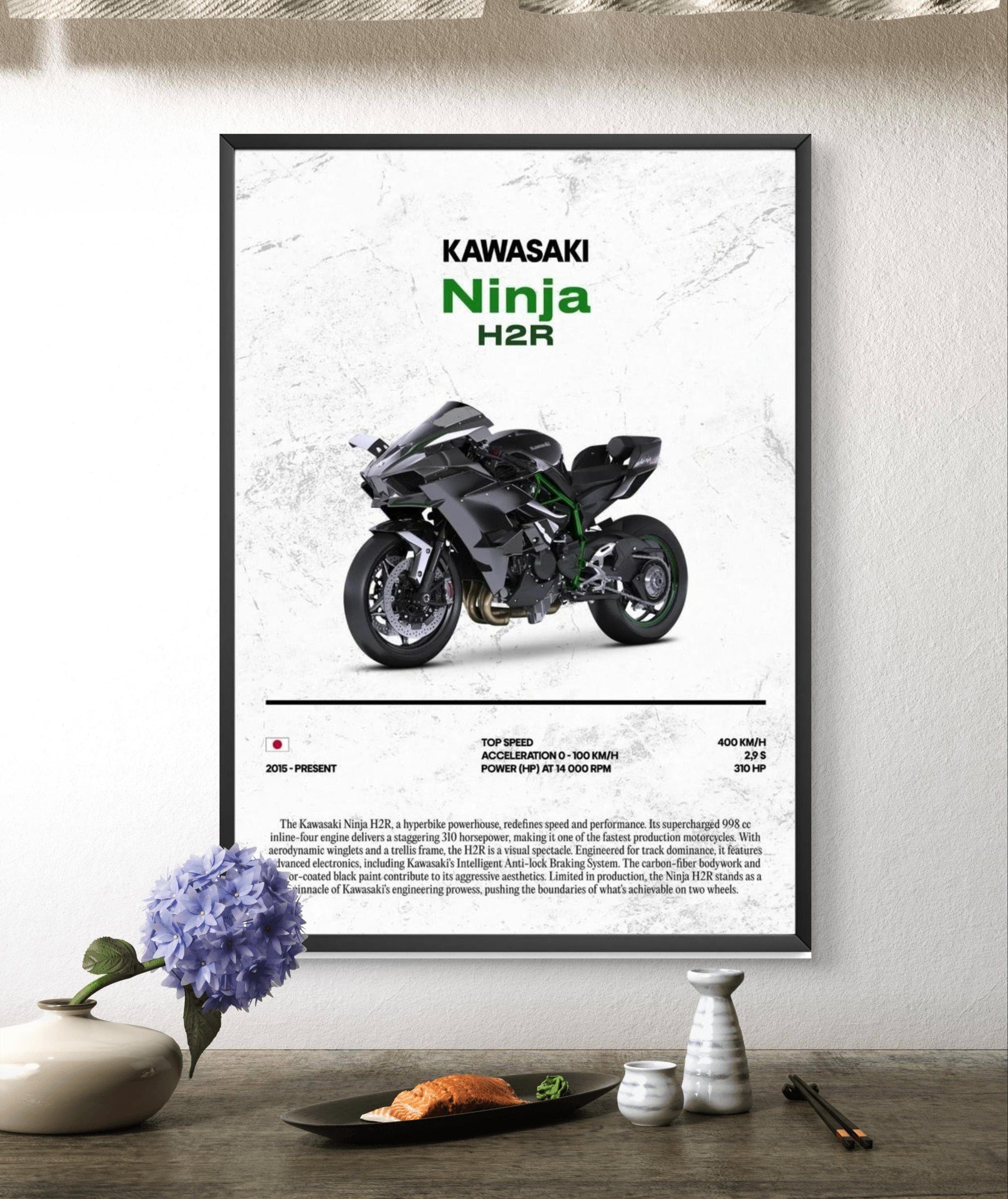 Kwasaki Ninja H2R Poster