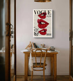 Red lips Asthetic poster