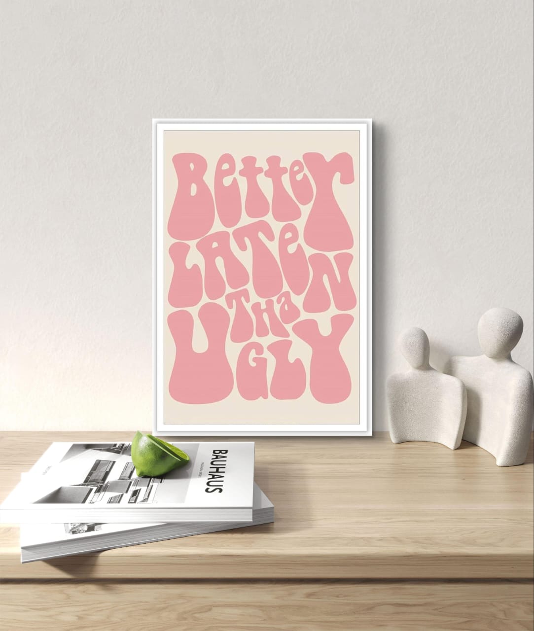 Pink Color Quote Poster