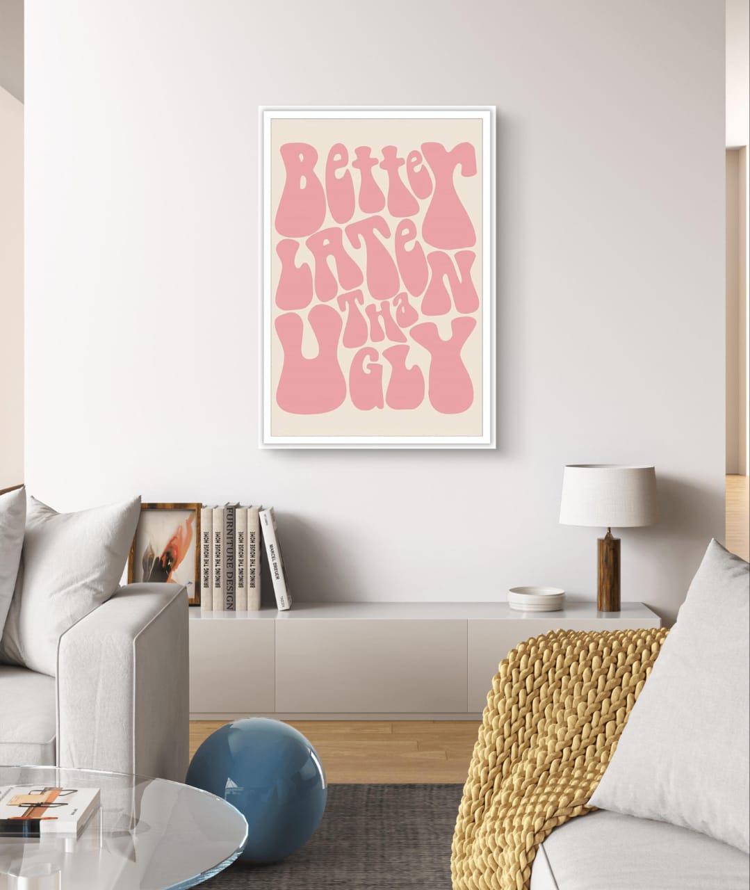 Pink Color Quote Poster
