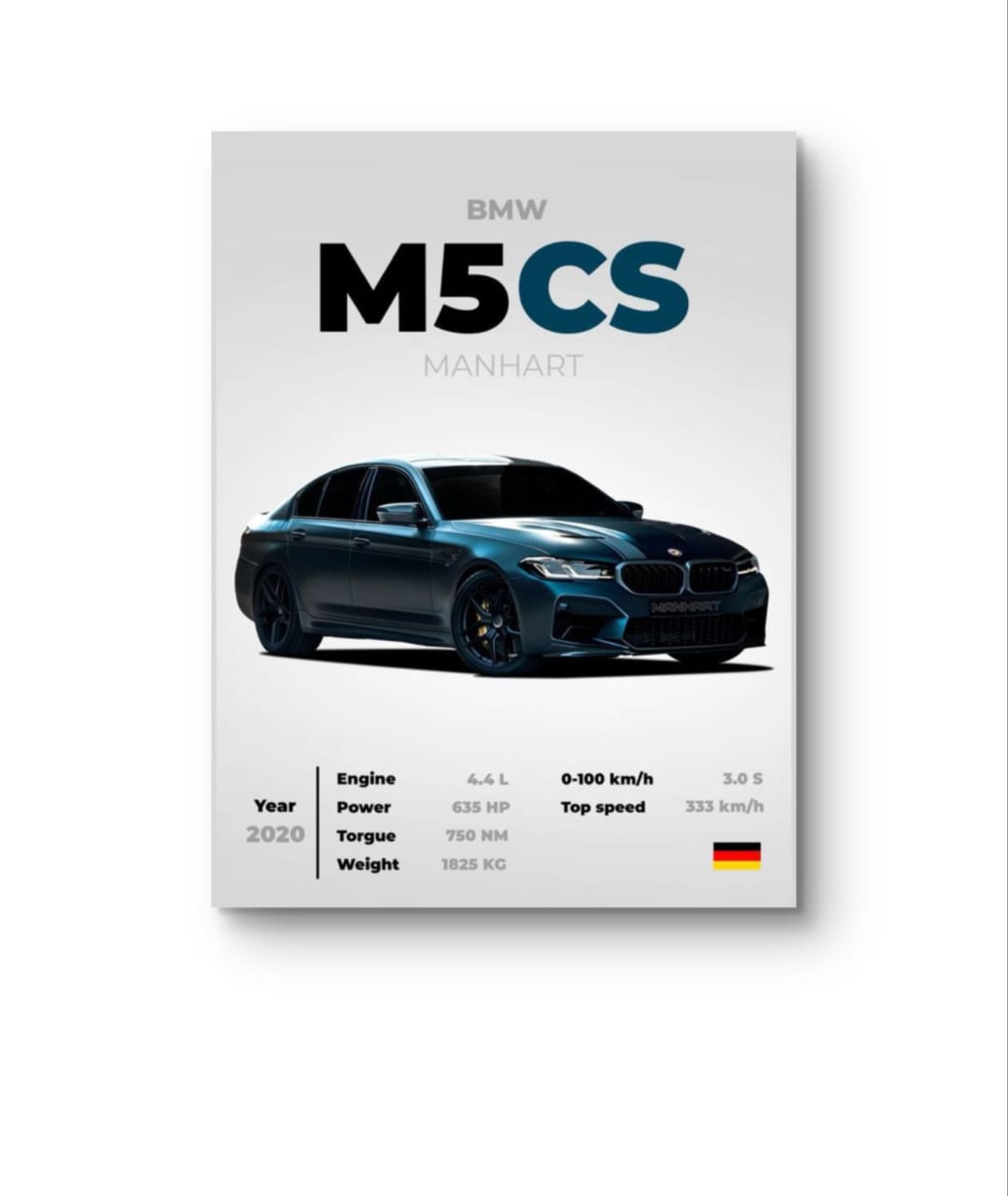 BMW M5 CS Poster