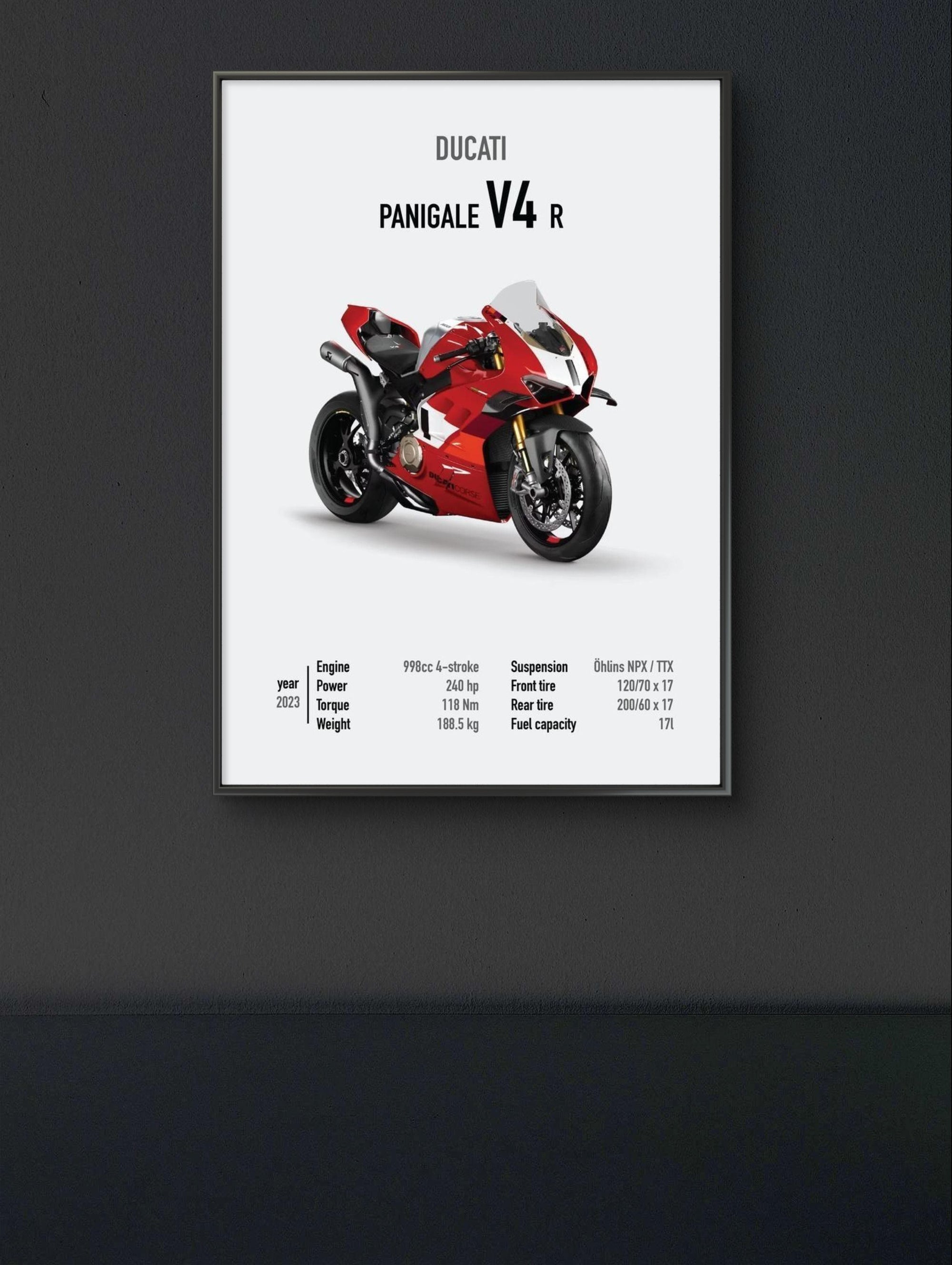 DUCATI V4 Poster