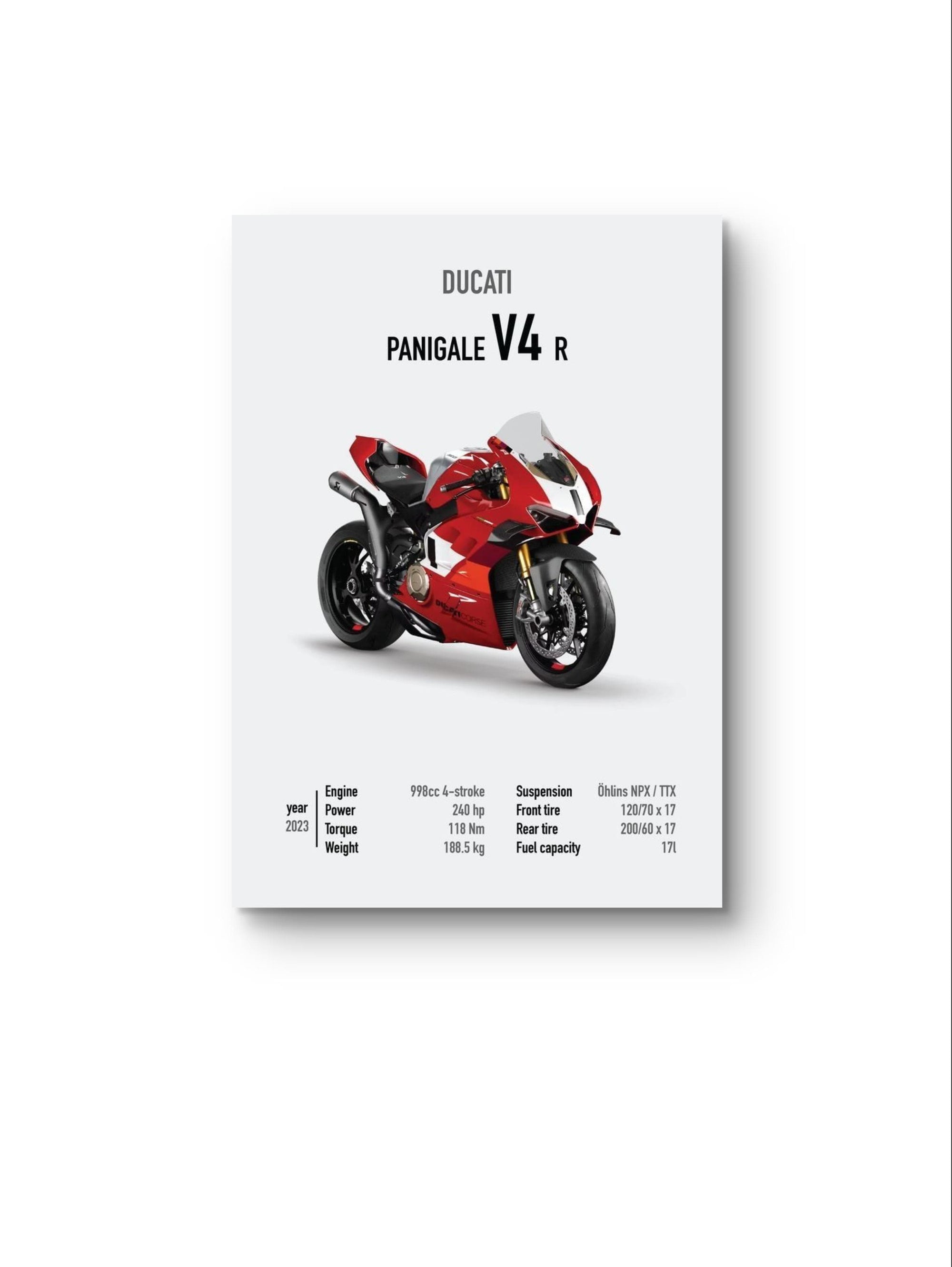 DUCATI V4 Poster
