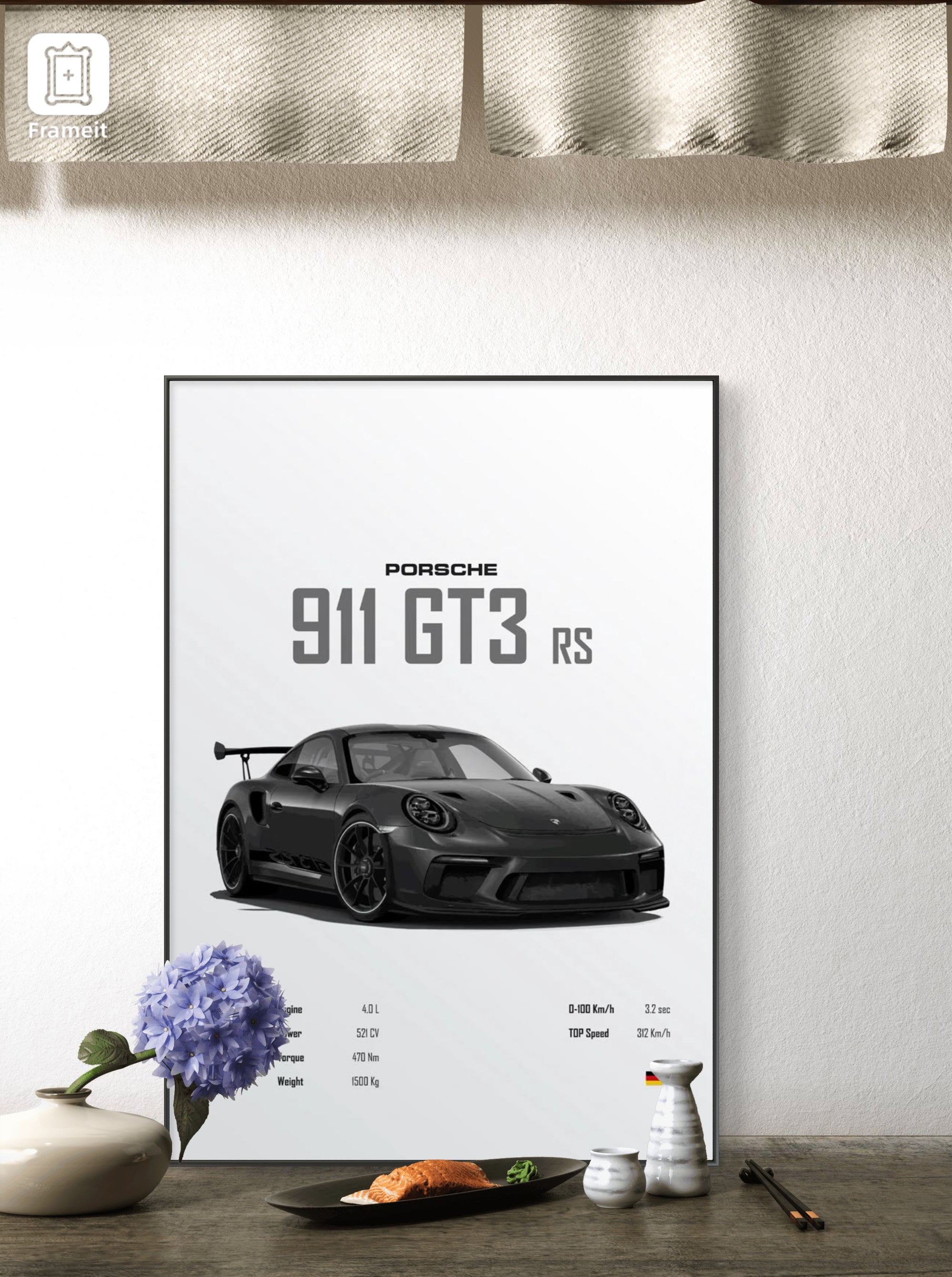 PORSCHE 911 GT3RS FRAME