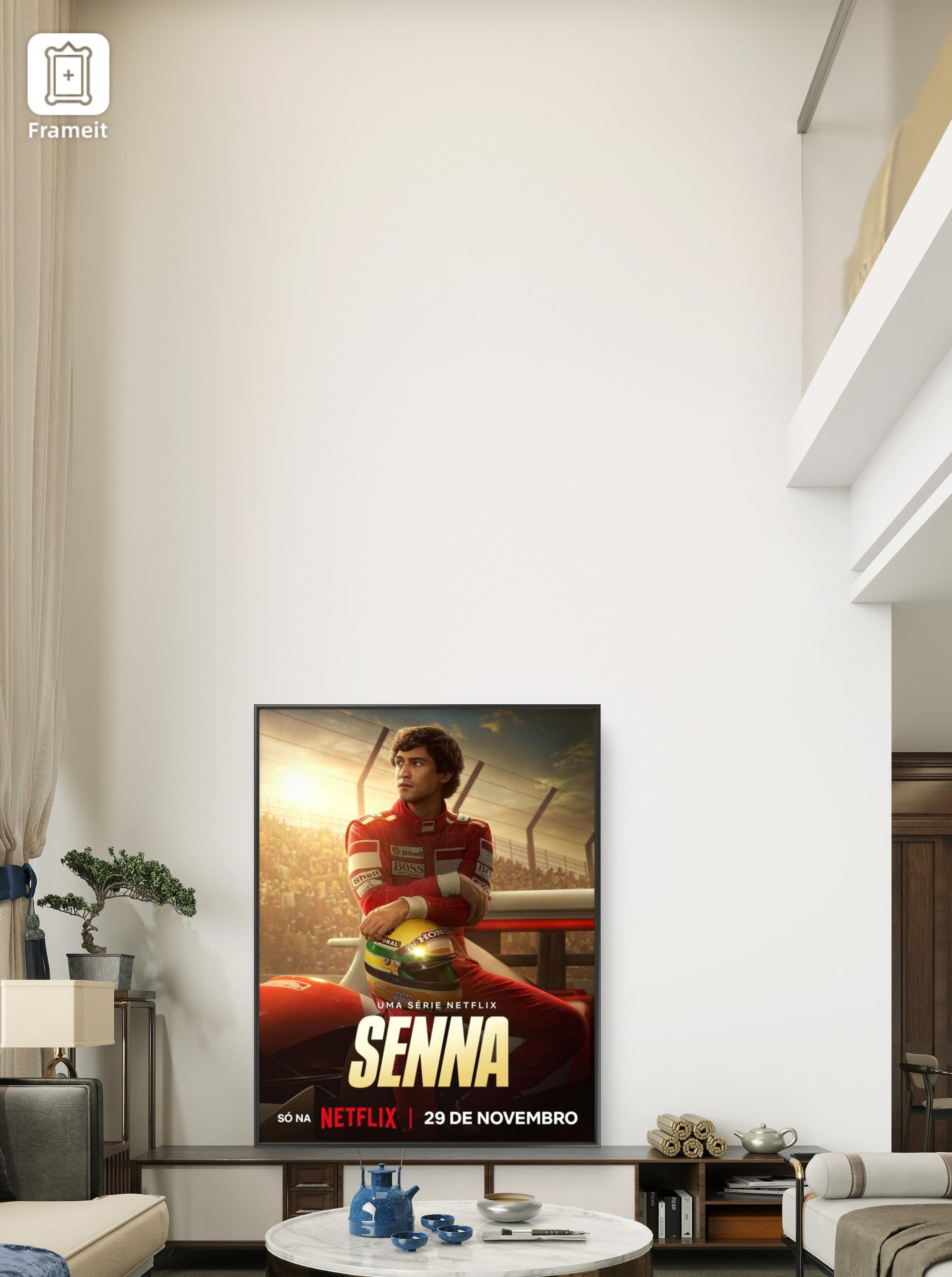 Ayrton Senna Frame Poster