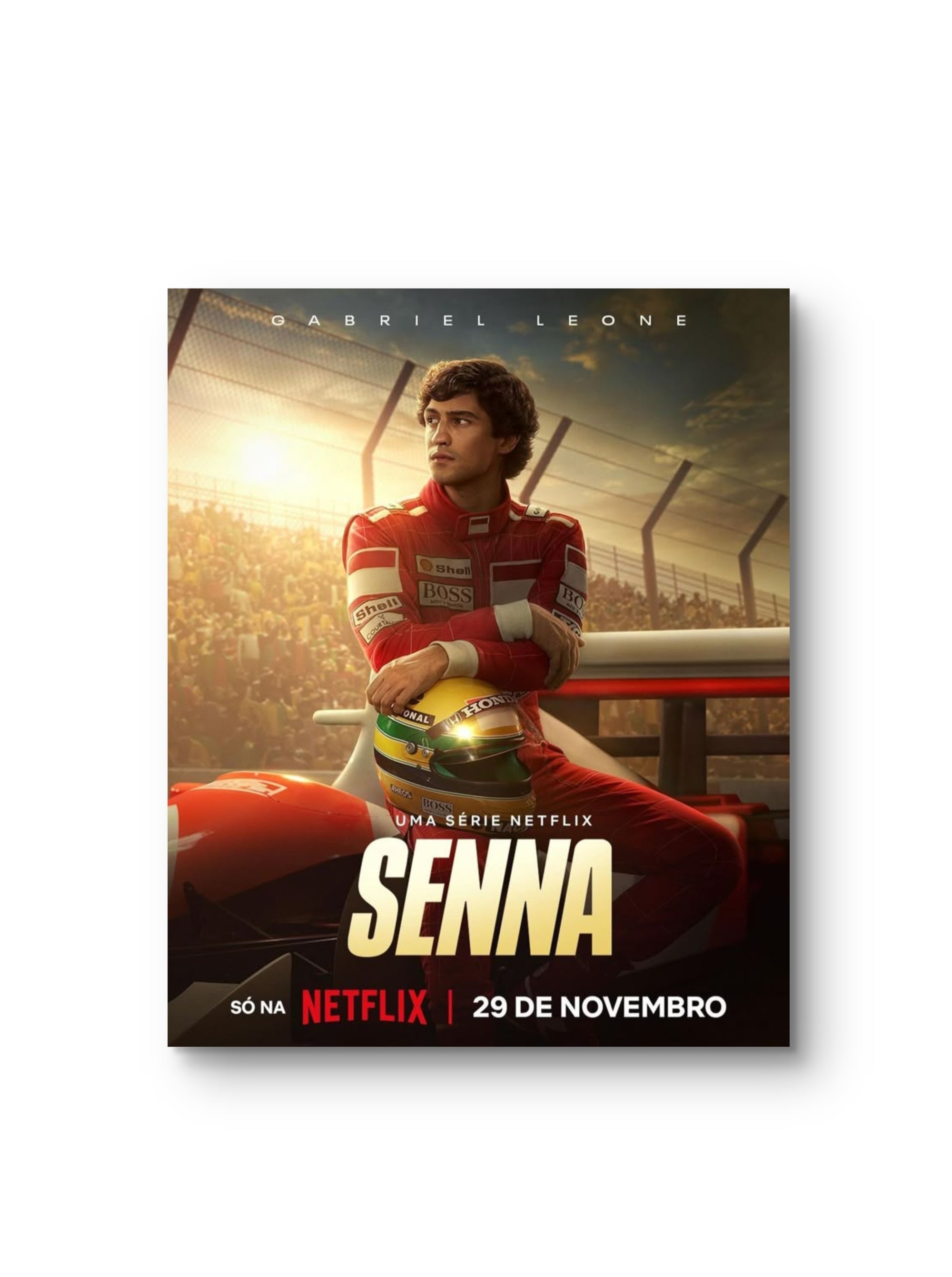 Ayrton Senna Frame Poster