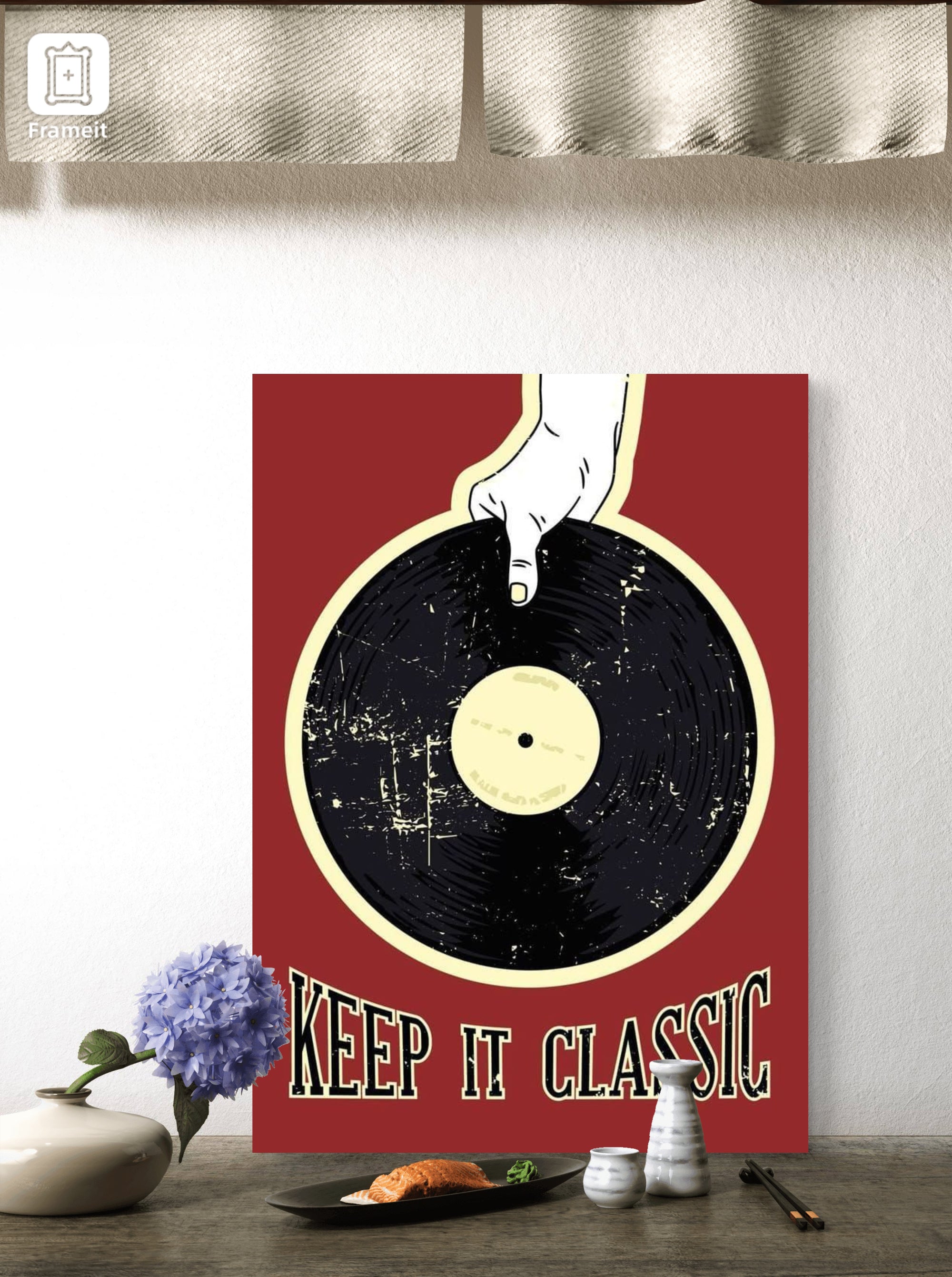 RECORD PLAYER FRAME