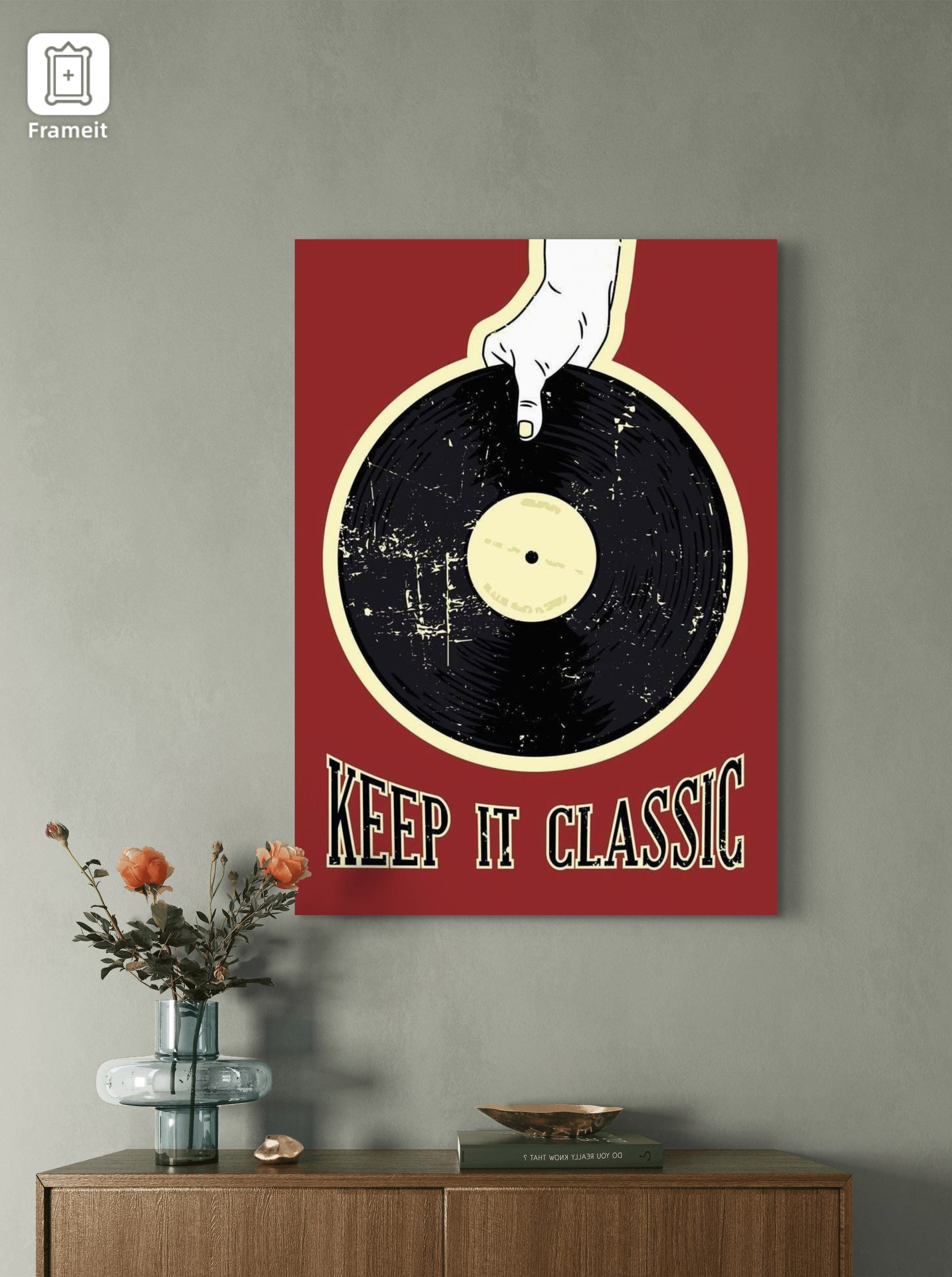 RECORD PLAYER FRAME