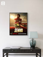 Ayrton Senna Frame Poster
