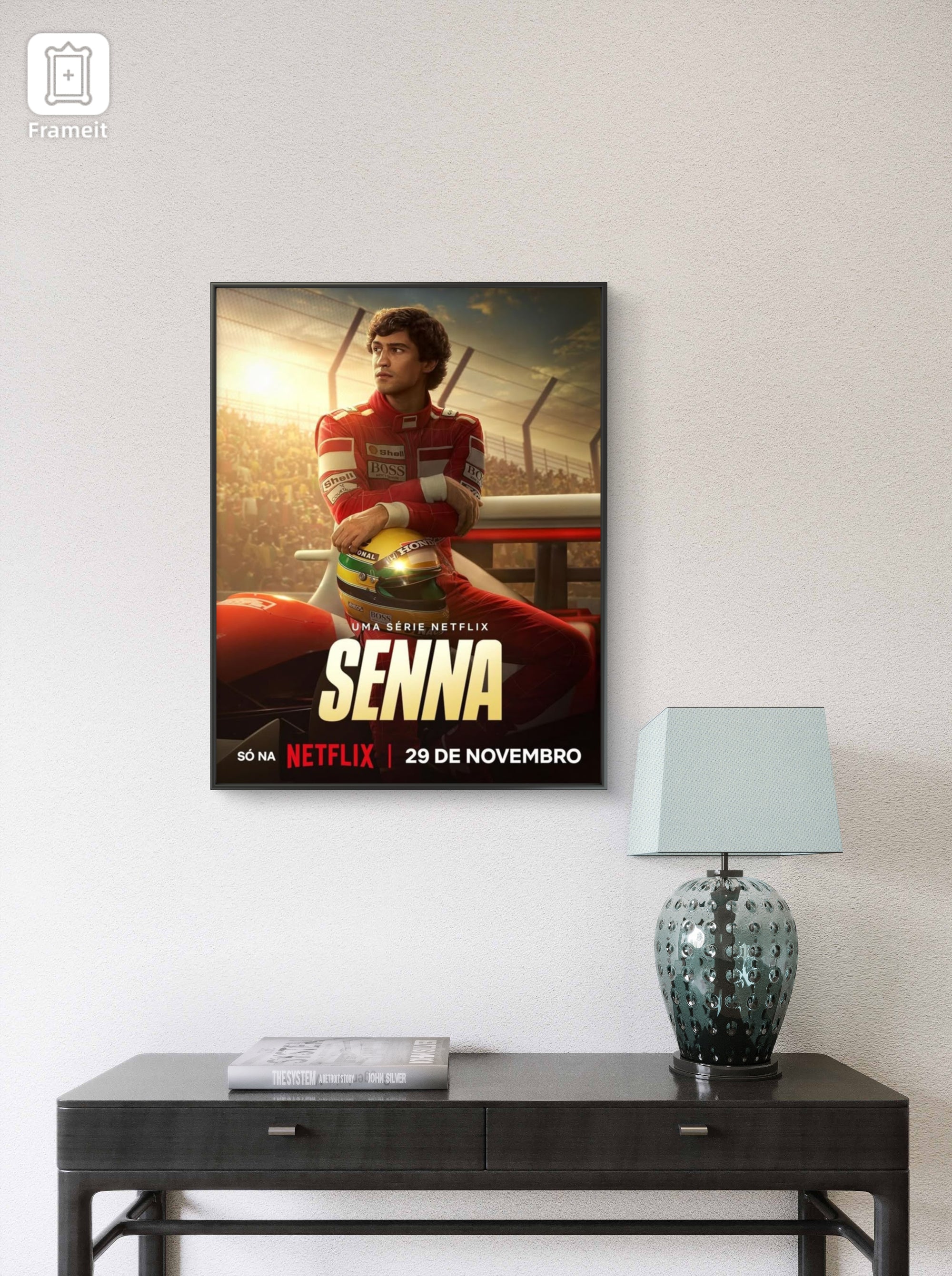 Ayrton Senna Frame Poster
